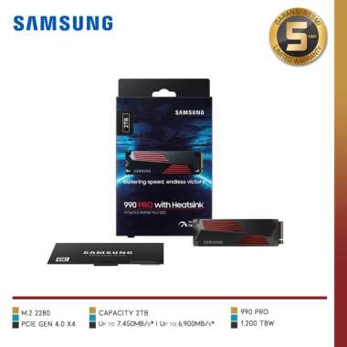 SAMSUNG 990 PRO with Heatsink PCIe 4.0 NVMe SSD 2TB