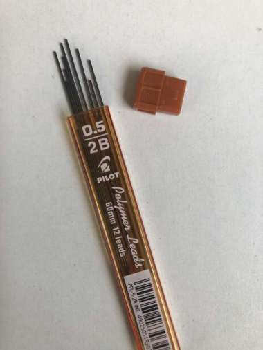isi pensil mekanik 2B PILOT 0.5mm lead