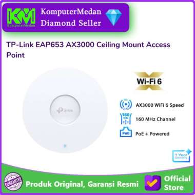 TP-LINK EAP653 AX3000 Ceiling Mount WiFi 6 Access Point WiFi 6