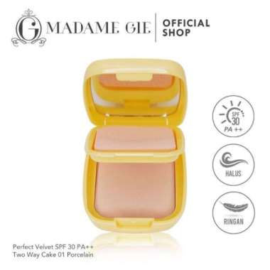 Madame Gie Perfect Velvet SPF 30 Two Way Cake 01 porcelain