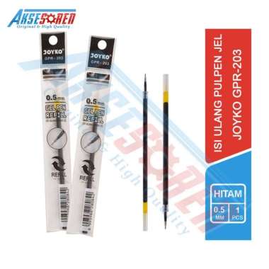 Isi Ulang Pulpen Jel Joyko [GPR-203/1 Pcs] / Joyko Gel Pen Refill / Tinta Ballpoint Pena Pen [1 Biji