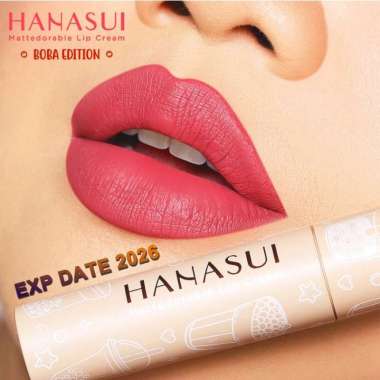 HANASUI Matte Lipstick Lip Cream Balm Pewarna Bibir Boba Forest Berry