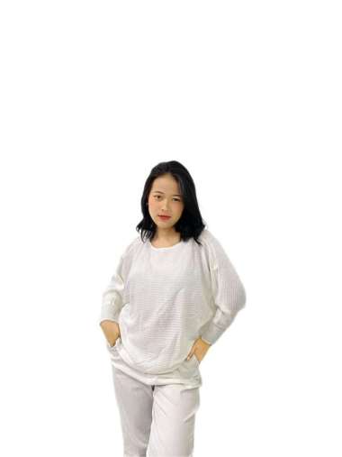 Baju Merah Putih Rajut Wanita Kekinian Edisi 17 Agustus lasperal