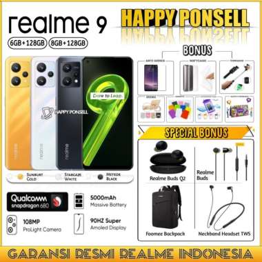 REALME 9 4G 8/128 GB | REALME9 6/128 GB GARANSI RESMI REALME INDONESIA