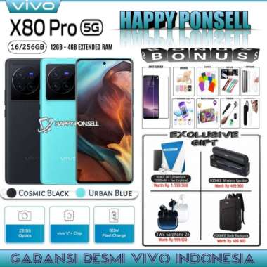 VIVO X80 PRO 5G NFC 12/256 GB | VIVO X 80 5G 12/256 GB GARANSI RESMI