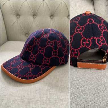 Gucci cap embroidered velvet L