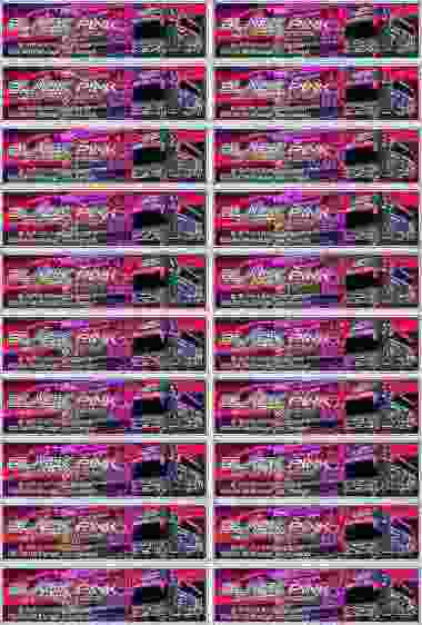 Stiker bus basuri / tempelan sticker buss telolet 1 lembar isi 20 pcs Black pink