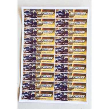 Stiker bus basuri / tempelan sticker buss telolet 1 lembar isi 20 pcs Mooneyes