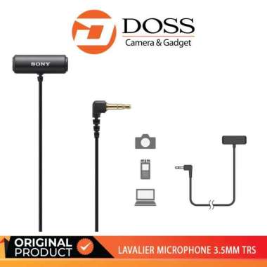 DOSS Sony ECM-LV1 Stereo Lavalier Microphone 3.5mm TRS