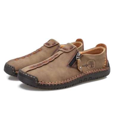 MIVASO 100% KULIT ASLI Sepatu Pria Slip On Pantofel Pria Tanpa Tali Kulit Sapi ORIGINAL Kasual IMPOR