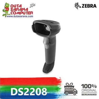 BARCODE SCANNER ZEBRA DS2208 USB GARANSI RESMI ZEBRA 2 DIMENSI