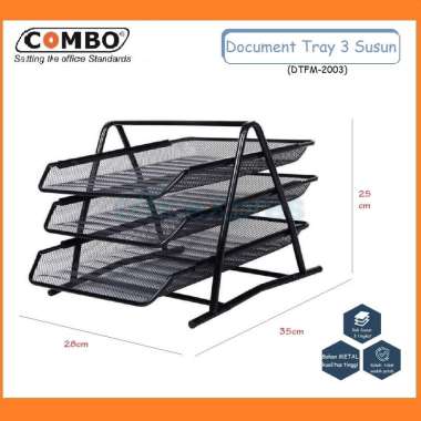 Rak besi 3 Susun / File Document Tray 3 Layer / Document Tray Besi / Rak File Dokumen