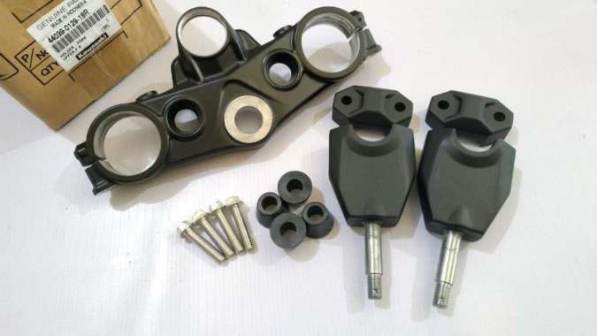 SEGITIGA ATAS - DUDUKAN STANG KLX BF SE KOMPLIT RAISER HITAM ORIGINAL