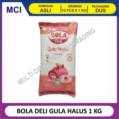 BOLA DELI GULA HALUS 1 KG / GULA TEPUNG - 1 DUS 10 PCS