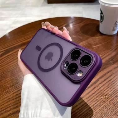 CASING IPHONE 15 PRO MAX CASE IPHONE 15 PRO MAX TRANSLUCENT MAGSAFE IP 15 PRO MAX Purple