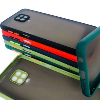Soft Case Xiaomi Redmi Note 9 + Pro Soft Aero Color Button Matte Note 9 - Hijau Matcha