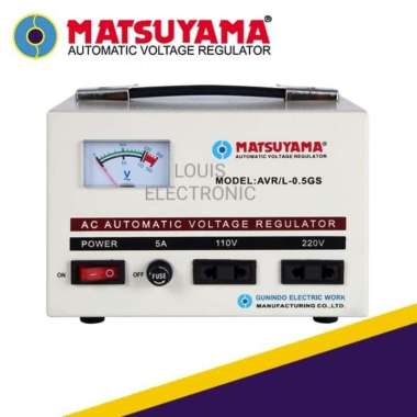 Stabilizer MATSUYAMA 500 Watt Stavolt Stabilizer 0.5kva AVR L 0.5GS