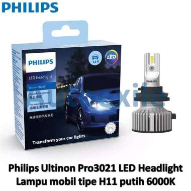 Philips Ultinon Pro3021 LED HL H11 12V 24V Putih 6000K Headlight Pengganti Essential G2 LED Lampu De