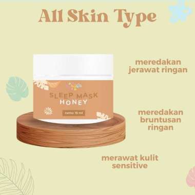 Bybdka Sleeping Mask Saffron Honey Olive Oil Coconut Oil 50ml Honey