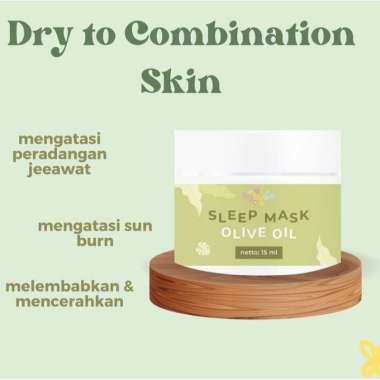 Bybdka Sleeping Mask Saffron Honey Olive Oil Coconut Oil 50ml Olive Oil