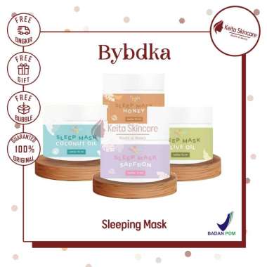 Bybdka Sleeping Mask Saffron Honey Olive Oil Coconut Oil 50ml Honey 15ml