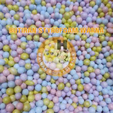 Butiran Styrofoam Beads Gabus Butiran Styrofoam Isi Bean Bag / Floam 2,5 Gelas Aqua