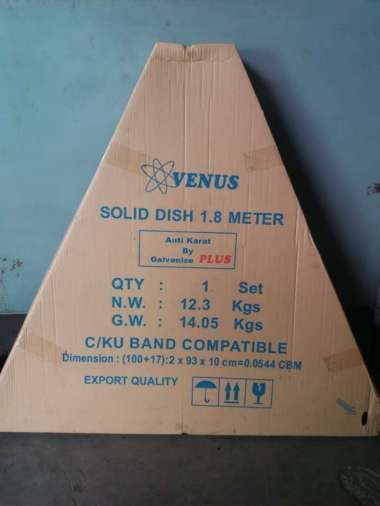 Antena Parabola Venus Solid Dish 6 Feet Diameter 1.8 Meter Galvanis Sale 1.8M Galvanize
