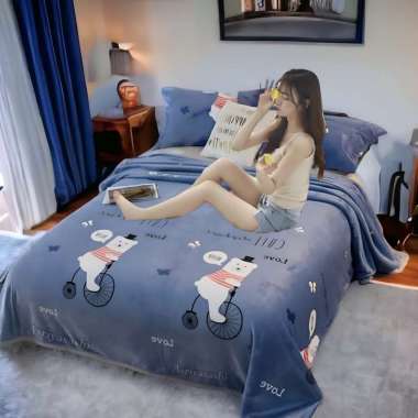 Selimut Bulu Halus 150x200 Motif Dewasa Paling Keren Terlaris Termurah Asriyasashii Berkualitas BERU