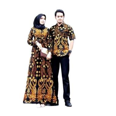 Sarimbit Batik Cendrawasih Gamis Muslim Couple Batik Cendrawasih M