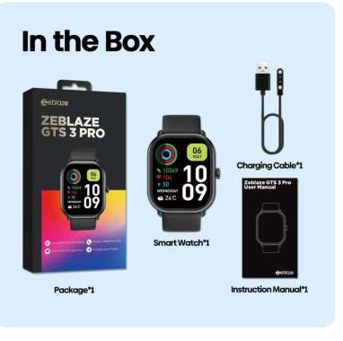 Zeblaze GTS 3 Pro Smart Watch Ultra-big HD AMOLED HiFi Bluetooth pink
