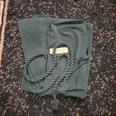 Husna Hijab Maryam Anak Pet Ropel Jersey Premium Zara Hijau Botol