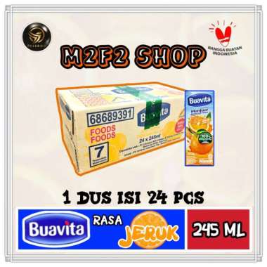 Jus Buavita Rasa Jeruk Kotak | Juice Orange - 245 ml (Kemasan Karton)