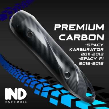 Cover Tutup-Penutup-Tameng Pelindung-Protector Knalpot-Kenalpot-Muffler Premium Black Carbon-Carbon 