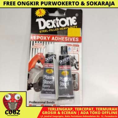 DEXTONE EPOXY 5 MENIT 48 GR LEM BESI/KACA/KERAMIK/ALUMUNIUM/KAYU/BAJA