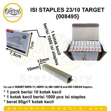 2 KOTAK ISI STAPLES 23/10 TARGET REFILL STAPLER JILID BESAR (008495)