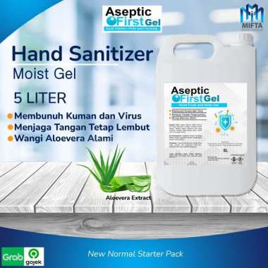 ASEPTIC FIRST HAND SANITIZER GEL 5L // HAND SANITIZER GEL 5 LITER