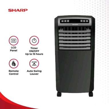 AIR COOLER SHARP PJ-A55TY-B / PJA55TY / PJ A55TY , Remote Control, Hitam