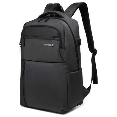 Navy Club Tas Ransel Laptop FGAC - Backpack Daypack Up to 14 Inch Tas Pria Wanita Grey