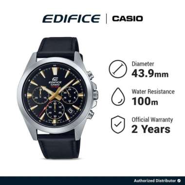 Jam Tangan Pria Casio Edifice EFV-630L-1AVUDF Original Analog Black