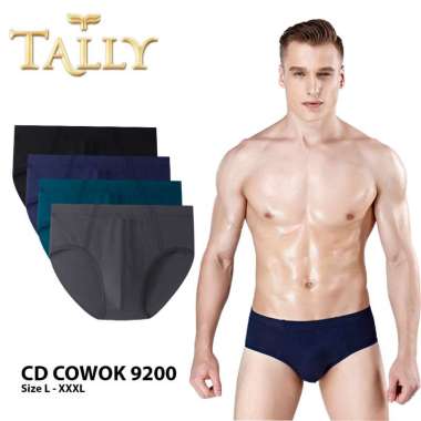 TALLY 1 Pcs Celana Dalam Pria/Cowo Katun Fit to L - 3XL Cd Pria Dewasa Nyaman Dipakai CD 9200 XXXL