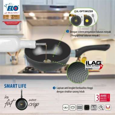 WOK PAN / WAJAN ANTI LENGKET ELO SMART LIFE 28 CM