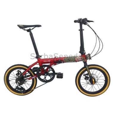 Foldx Sepeda Lipat X-Lite Bali 16 Inci Merah
