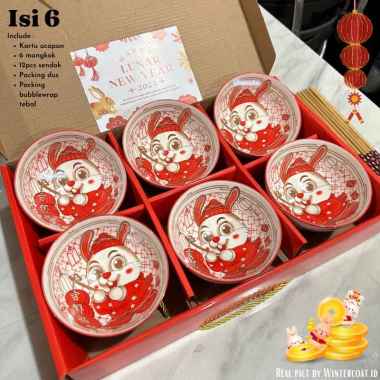 Verish Mangkuk Hampers Imlek 2023 hadiah tahun baru china shio rabbit kelinci hadiah bowl mangkok gi