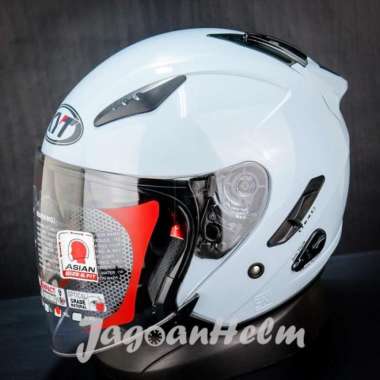 KYT HELM GALAXY SLIDE FLAT R | STEEL BLUE | SOLID FLAT VISOR - STANDART L