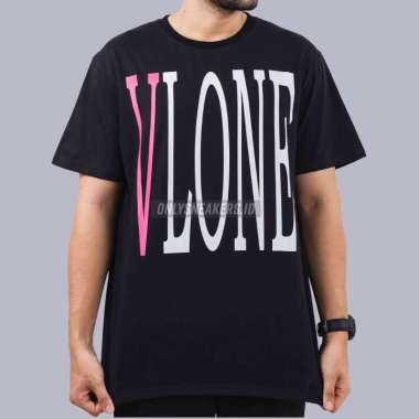 VLONE STAPLE CLASSIC PINK BLACK TEE (100% AUTHENTIC) S