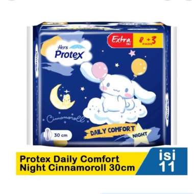 Protex daily comfort night 30cm 11s pembalut