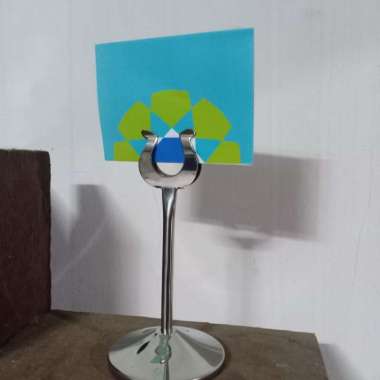 menu card holder 20 cm table number stand tiang