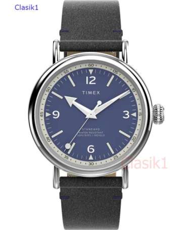 Jam Tangan Pria TIMEX TW2V71300 Standart Indiglo Kulit Hitam