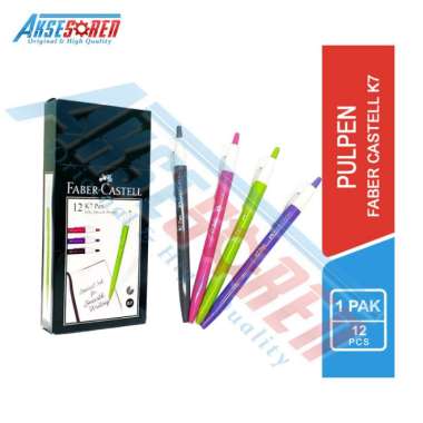 Aksesoren Pulpen 1 Pack [Faber Castell K7] / Pena 1 Lusin / Balpen / Ballpoint / Bolpen 1 Box / Alat