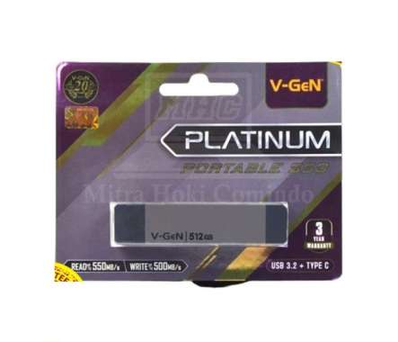 SSD EXTERNAL VGEN 512GB PORTABLE VGEN PLATINUM 512GB USB 3.1 TYPE C